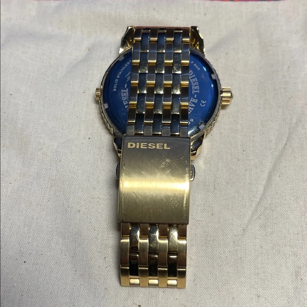 Diesel Mini Daddy men’s stainless steel Watch with Crystal Detailing